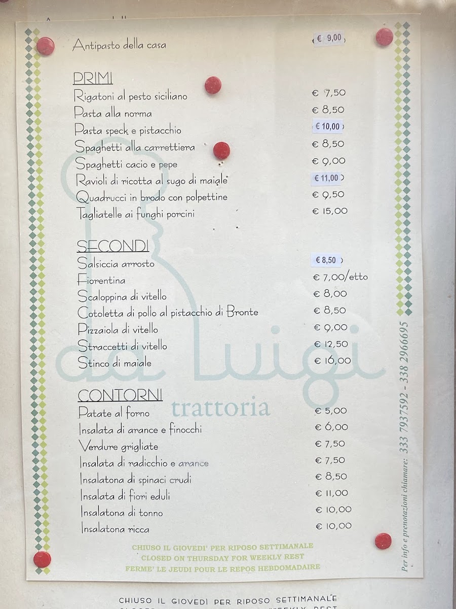 Trattoria da Luigi Photo Menu 5