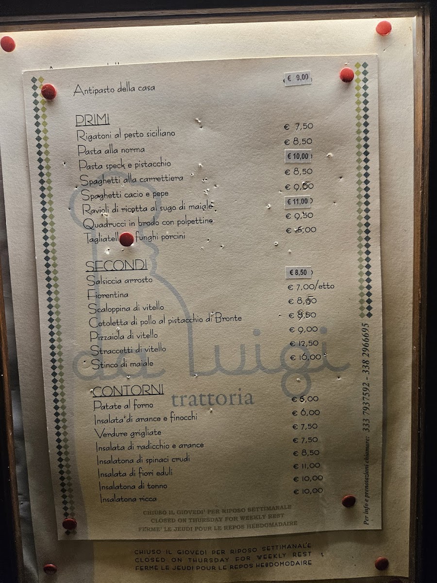 Trattoria da Luigi Photo Menu 6
