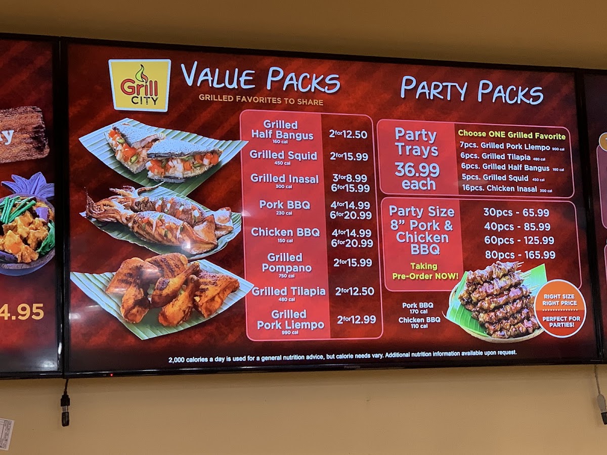 Grill City Photo Menu 1