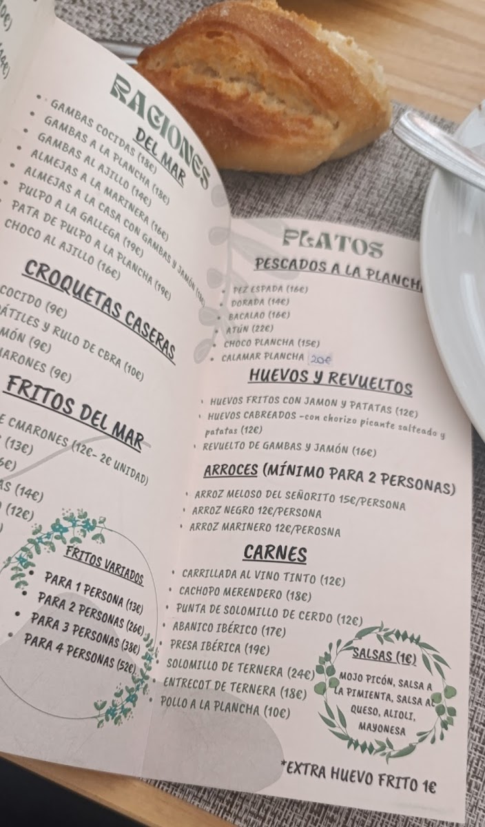 El Merendero Photo Menu 1
