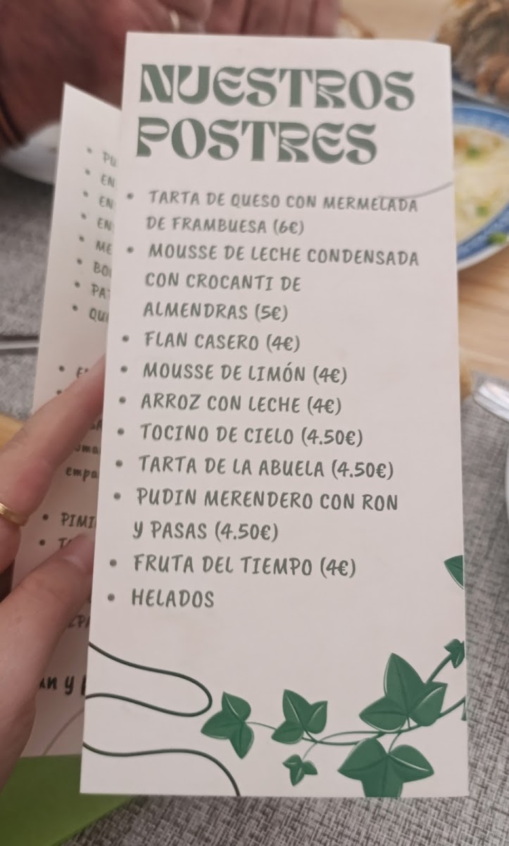 El Merendero Photo Menu 2