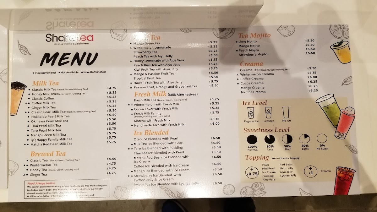 Sharetea Photo Menu 3
