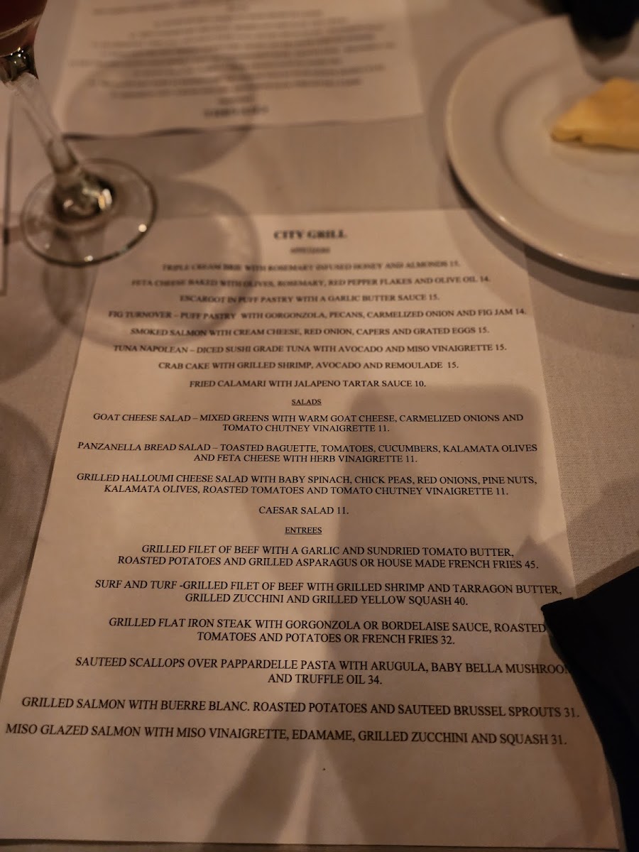 City Grill Photo Menu 5