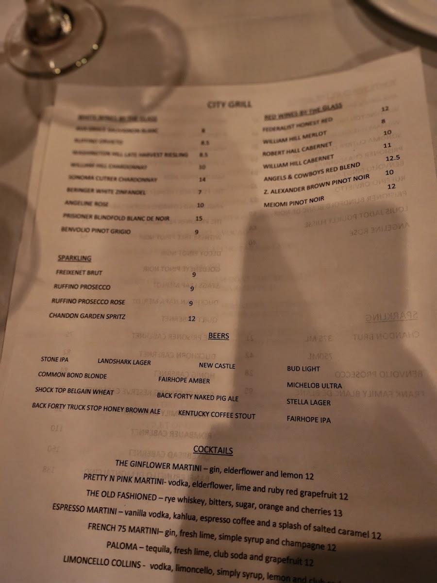 City Grill Photo Menu 8