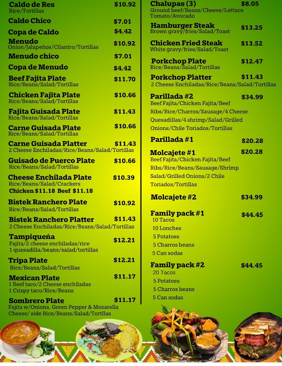 Taqueria López Photo Menu 2