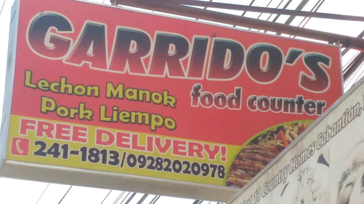 Garrido's Food Counter Photo Menu 1