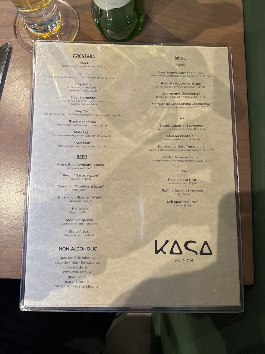 KASA Photo Menu 1