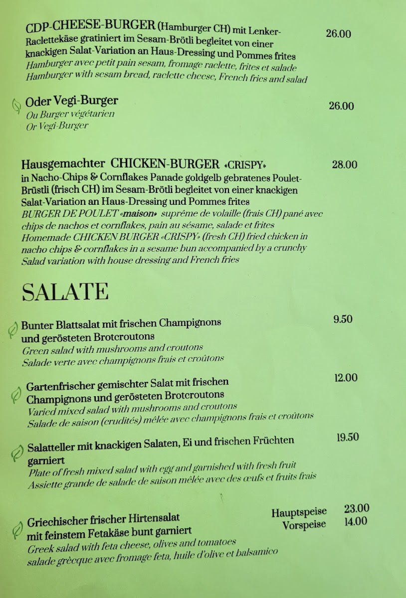 Café de Paris Photo Menu 6