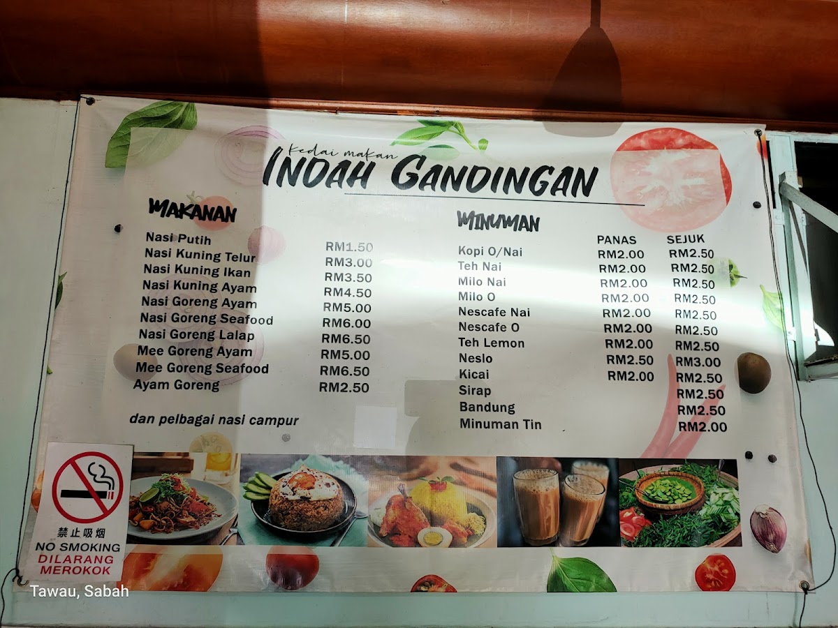 Restoran Indah Gandingan @ Borobudur Photo Menu 1