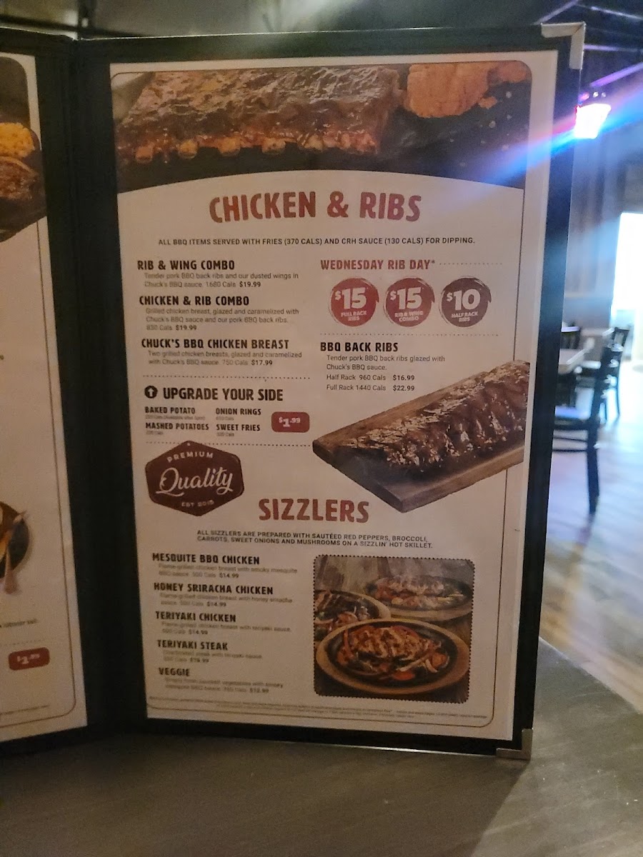 Chuck's Roadhouse Bar & Grill Photo Menu 2
