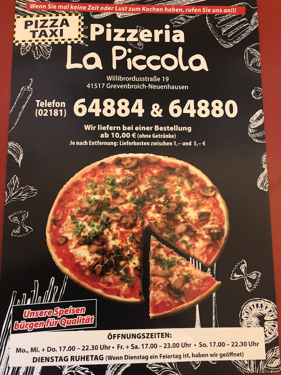 Pizzeria La Piccola Photo Menu 1