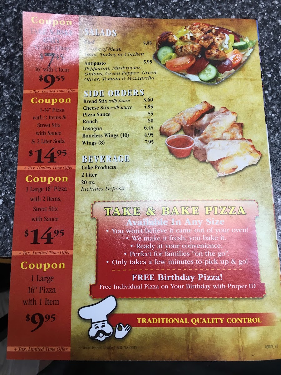 Main Street Pizza Photo Menu 5