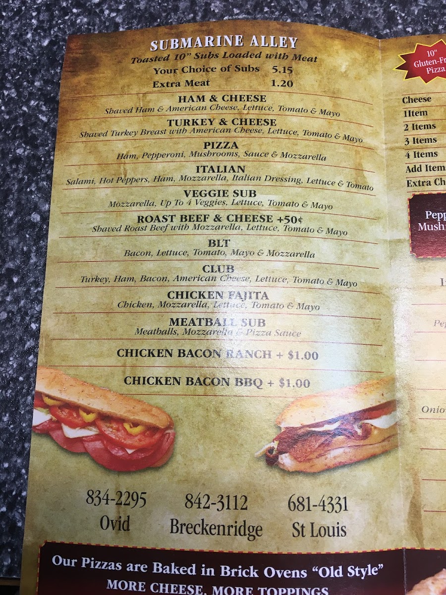 Main Street Pizza Photo Menu 6