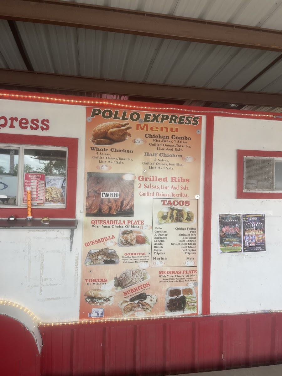 Pollo Express Photo Menu 2