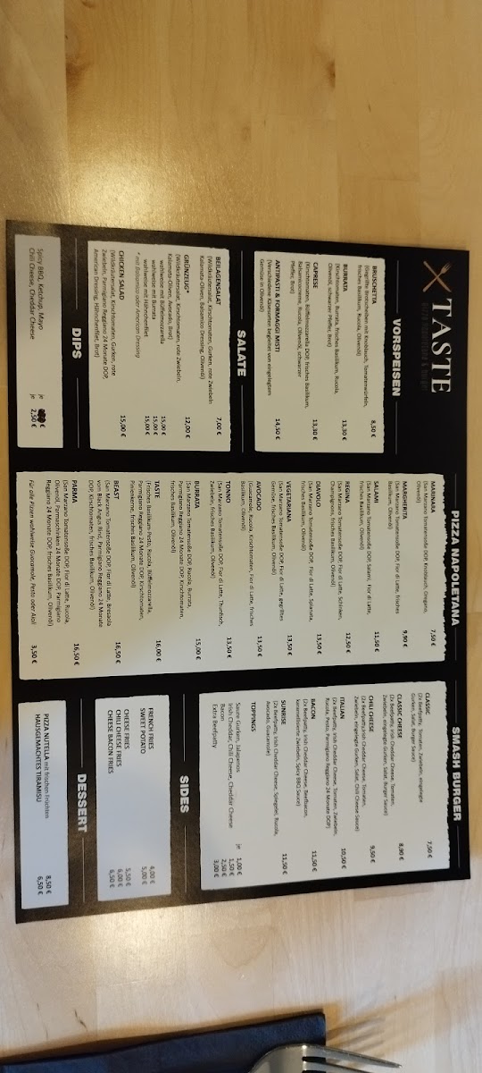 Taste Photo Menu 8