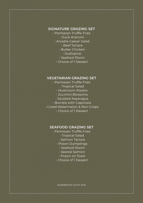 Arcadia Photo Menu 1