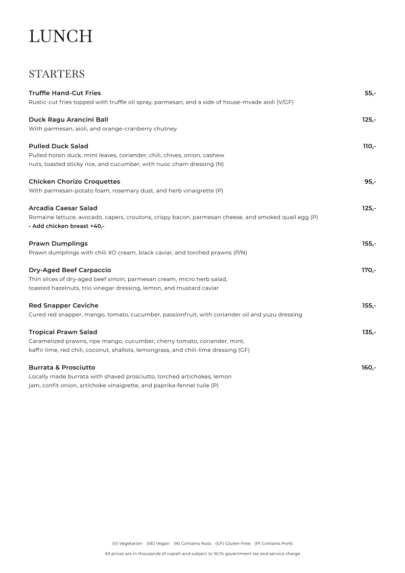 Arcadia Photo Menu 9