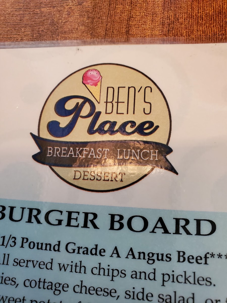 Ben's Place Photo Menu 10