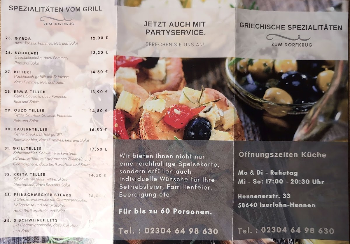 Zum Dorfkrug Photo Menu 2
