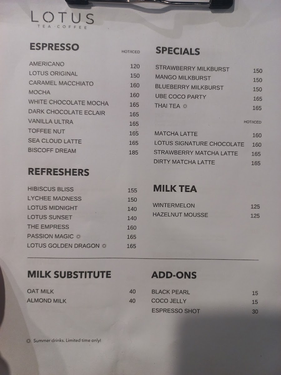 Lotus Cafe Photo Menu 4