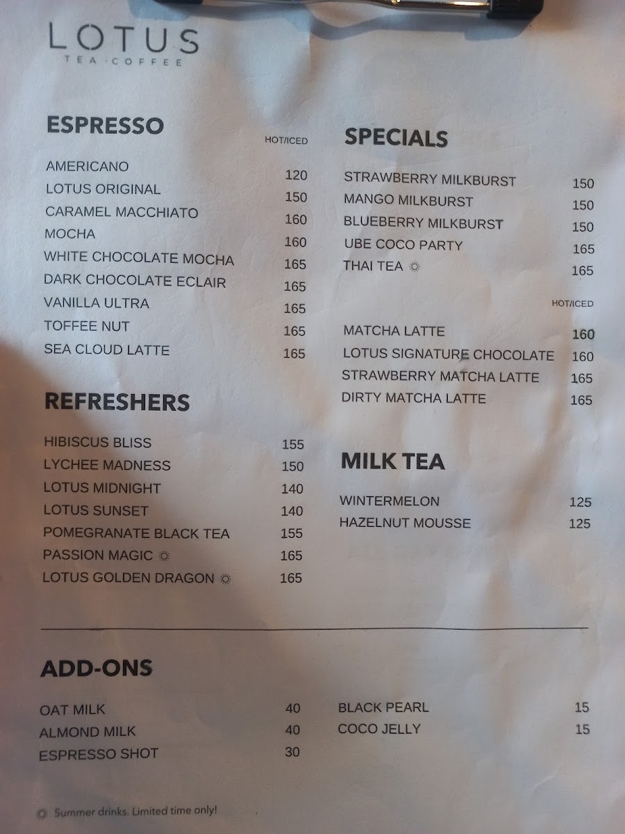 Lotus Cafe Photo Menu 5