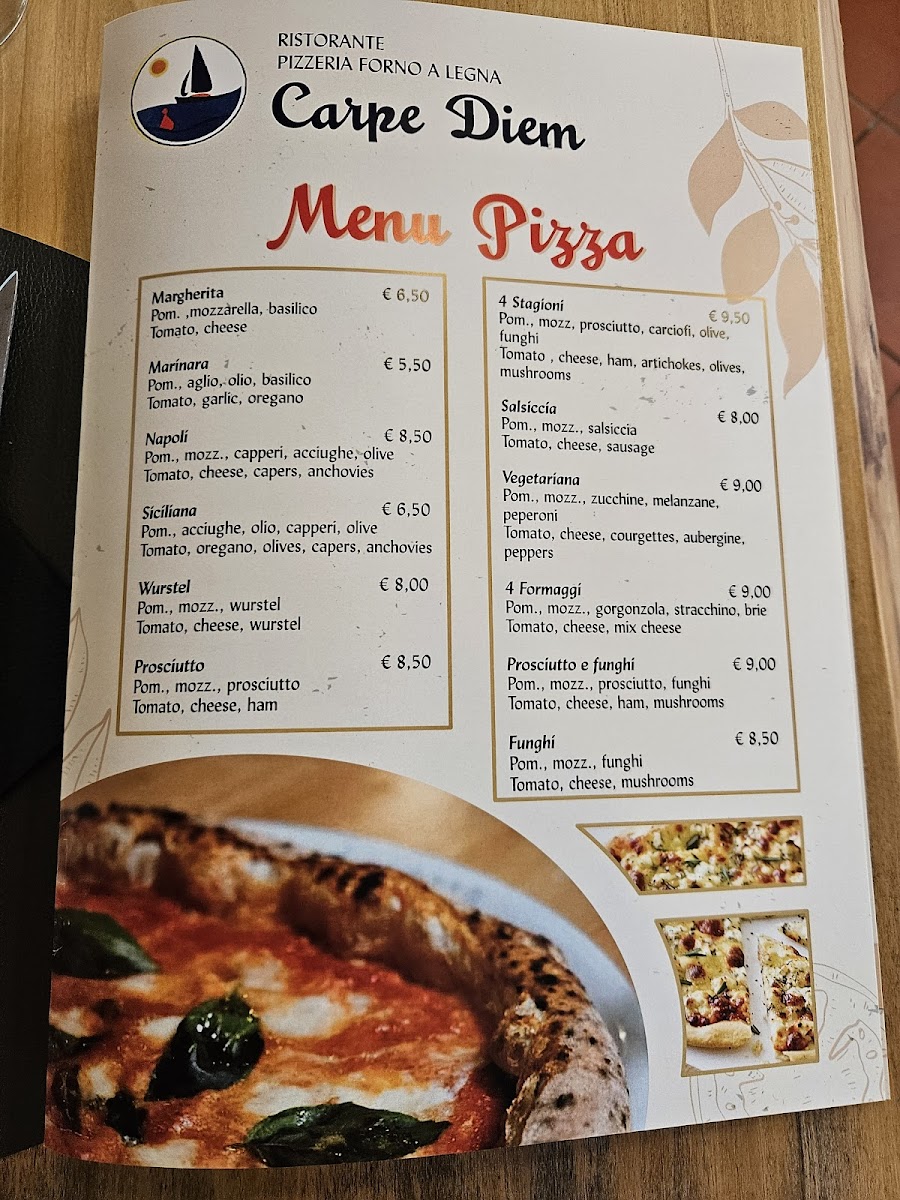 Carpe Diem Photo Menu 2
