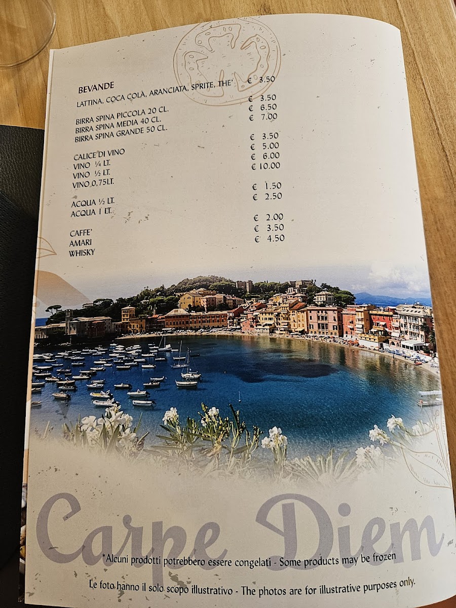 Carpe Diem Photo Menu 4