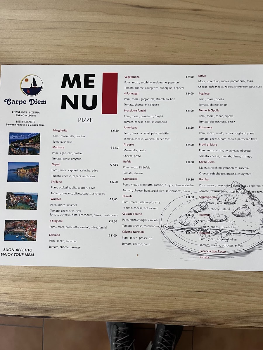 Carpe Diem Photo Menu 6