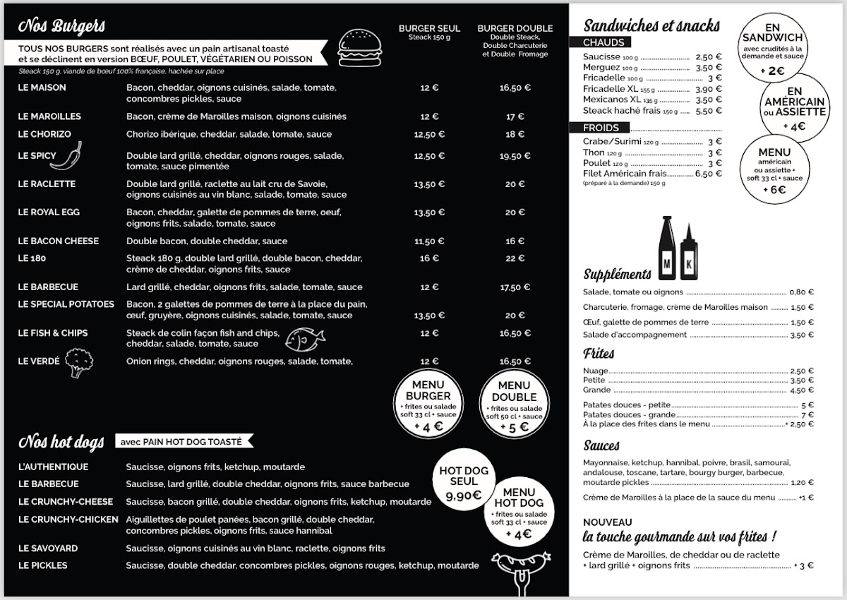 la MAISON du BURGER Photo Menu 1