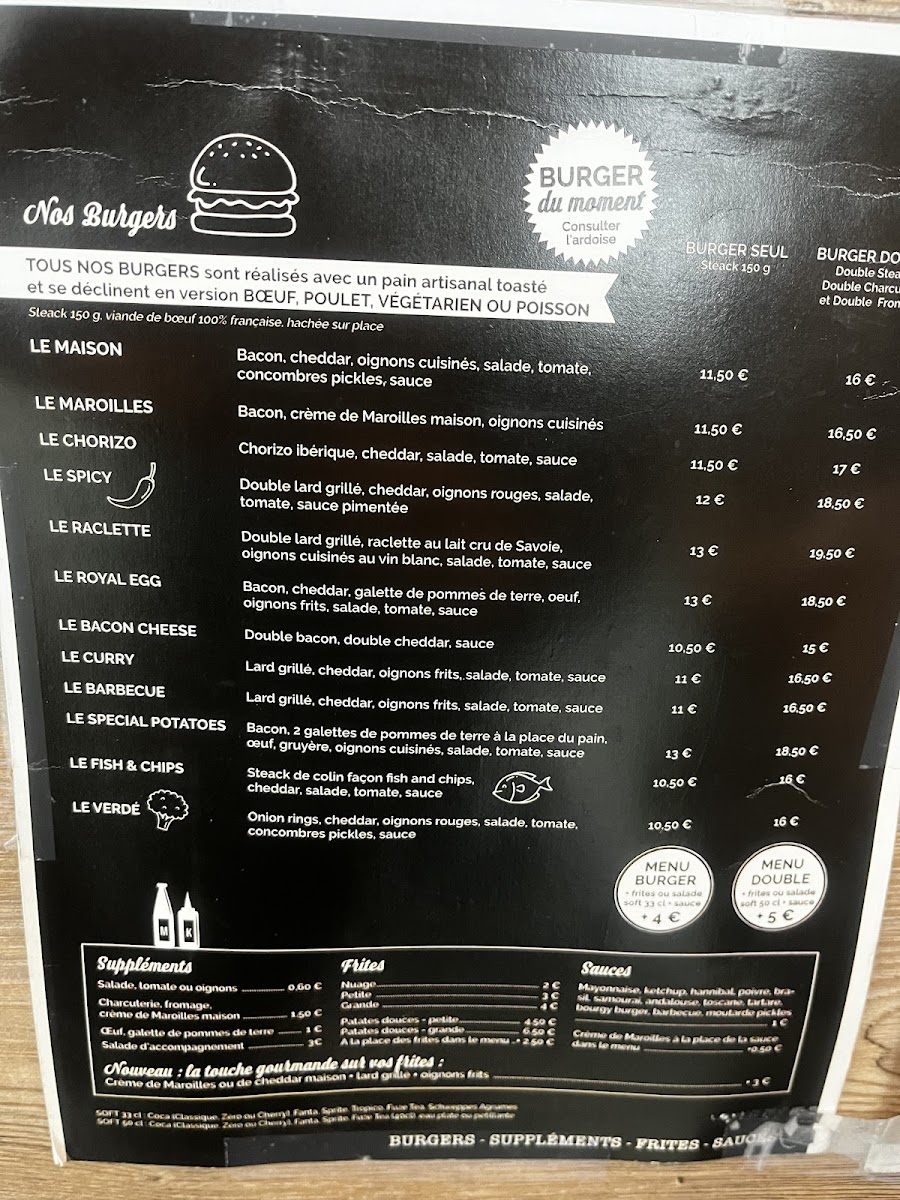 la MAISON du BURGER Photo Menu 4