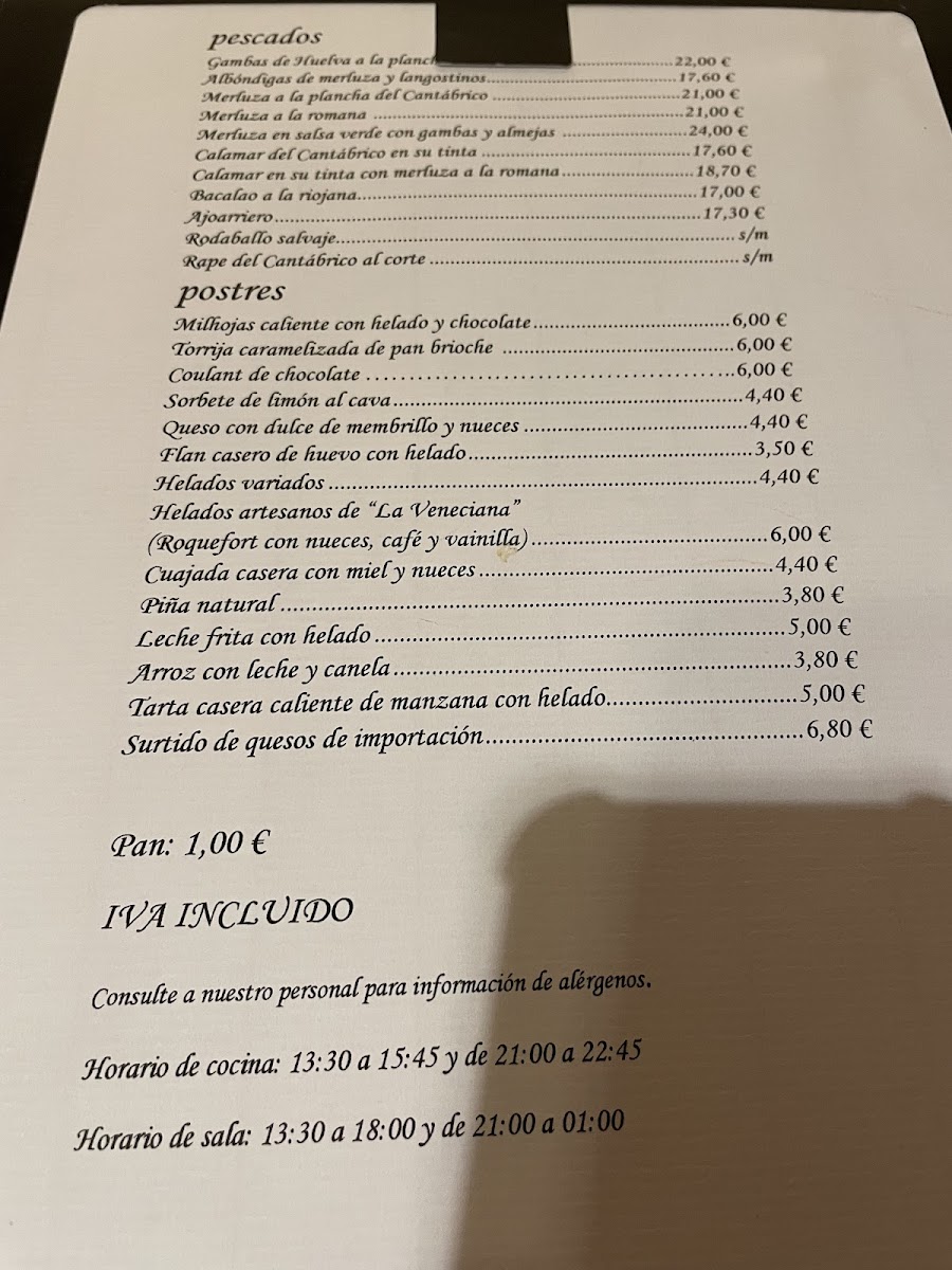Restaurante Iruña Photo Menu 7