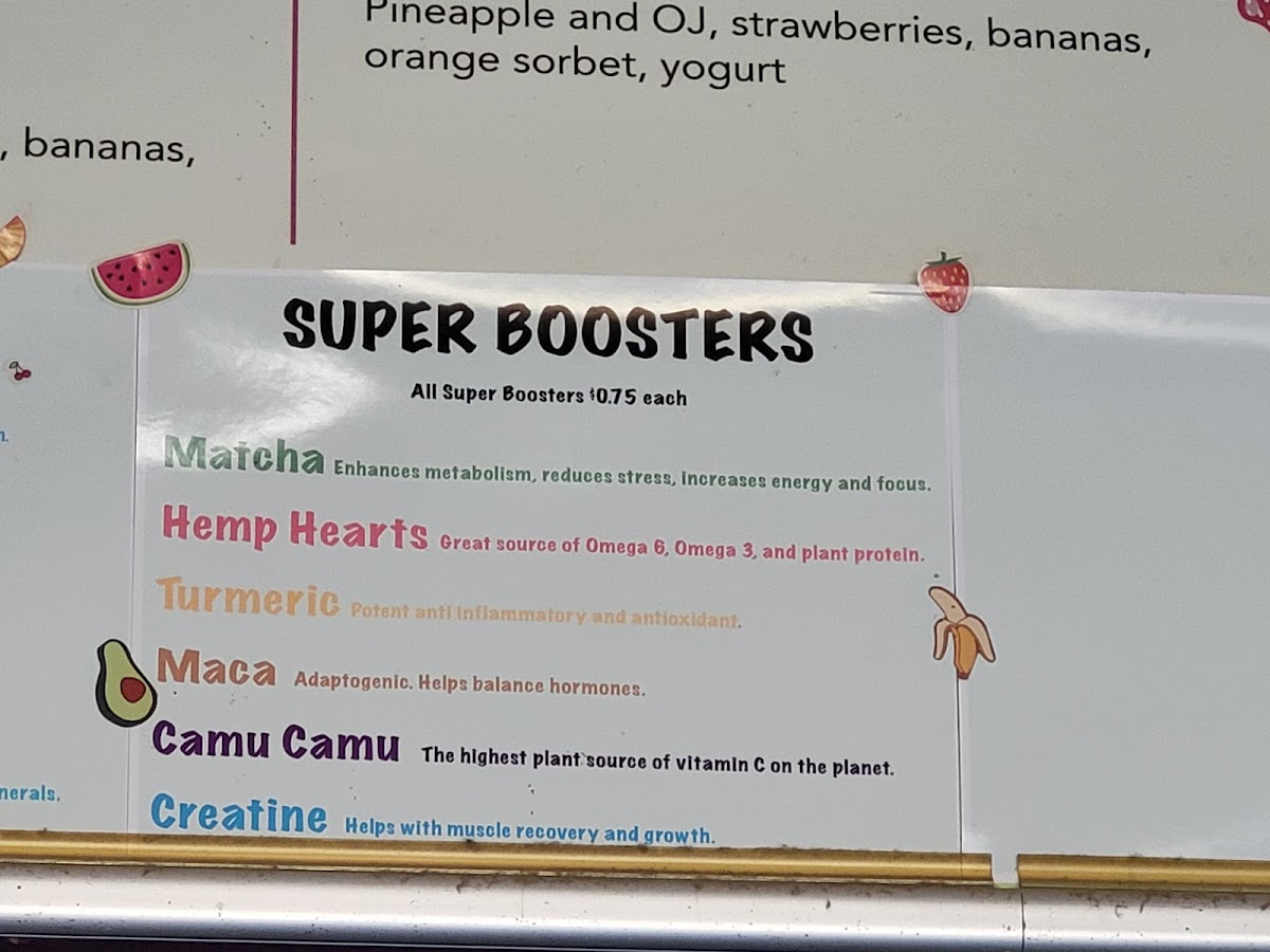 Booster Juice Photo Menu 3