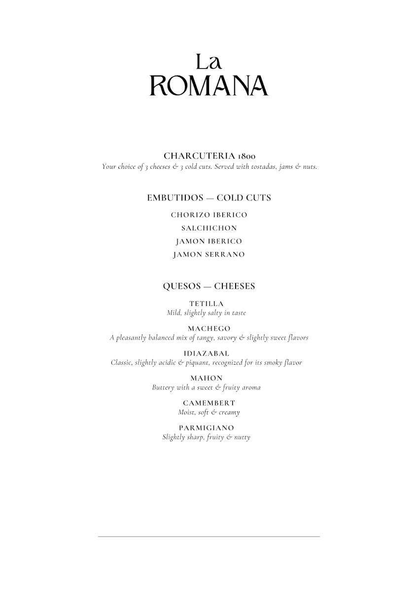 La Romana Photo Menu 5
