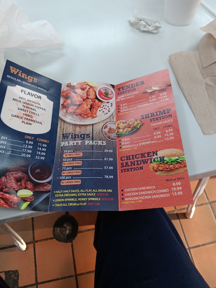 Wing Station Photo Menu 8