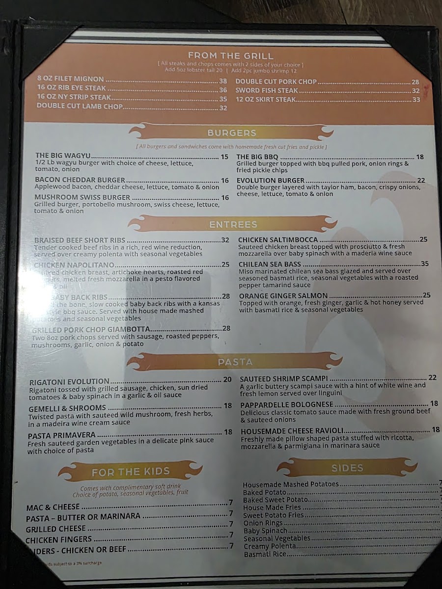 Evolution Restaurant & Bar Photo Menu 10