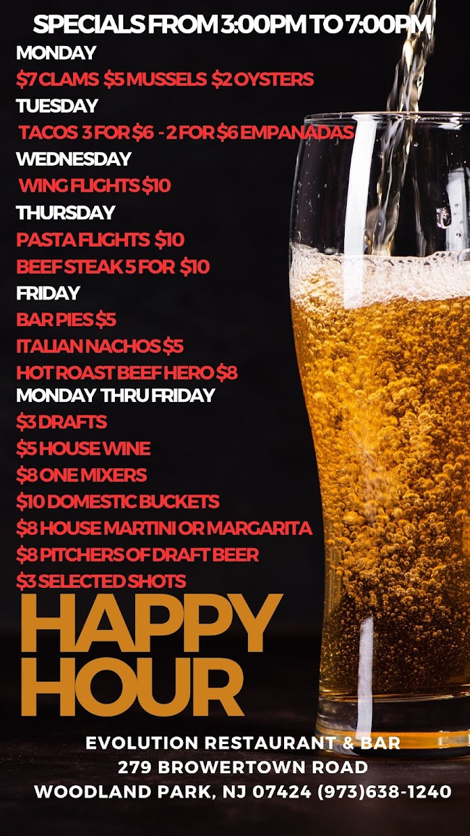 Evolution Restaurant & Bar Photo Menu 3