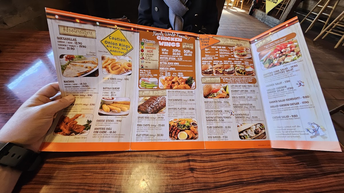 Hooters Photo Menu 6