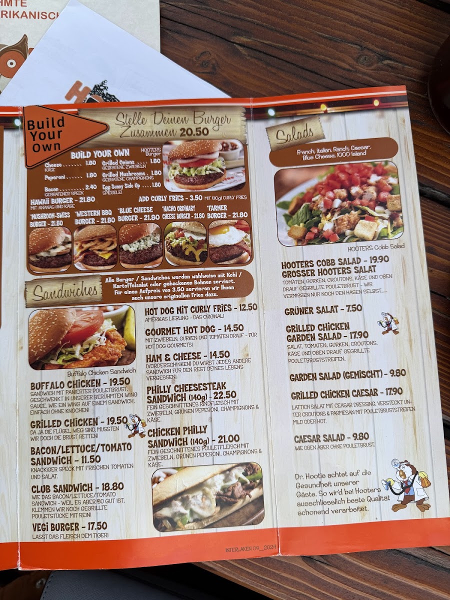 Hooters Photo Menu 7
