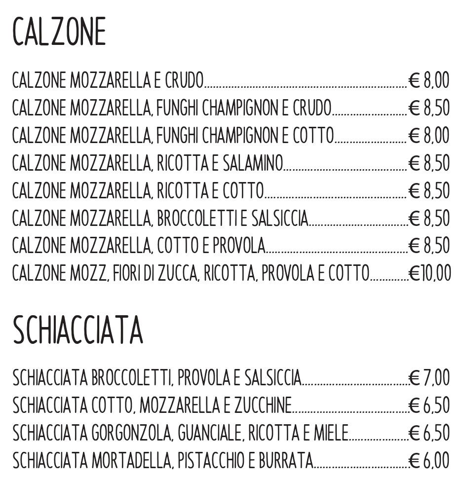 Buona Pizza Photo Menu 4