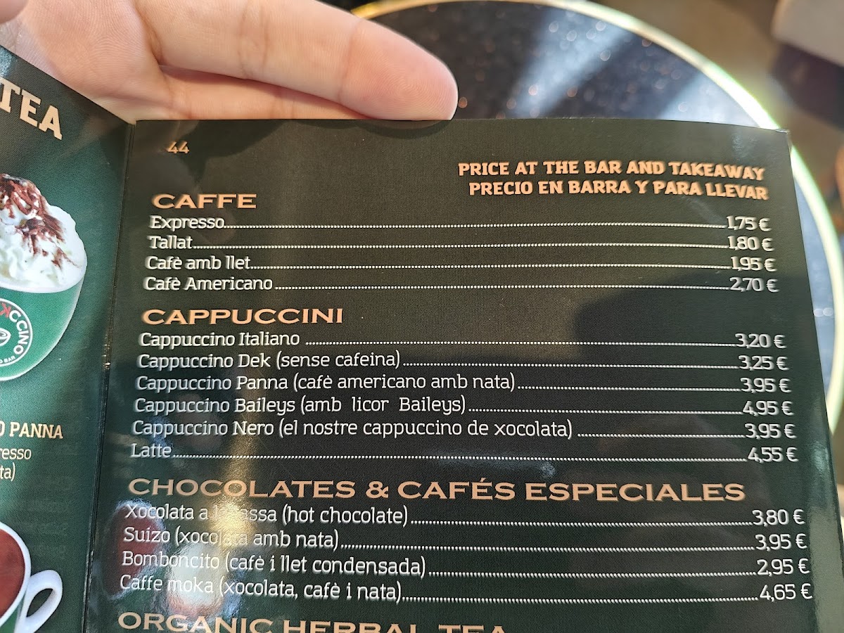 Cappuccino Photo Menu 4