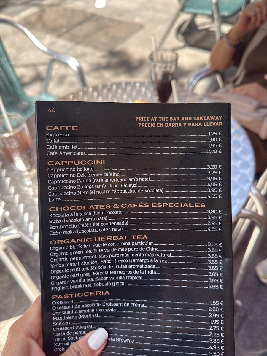 Cappuccino Photo Menu 5