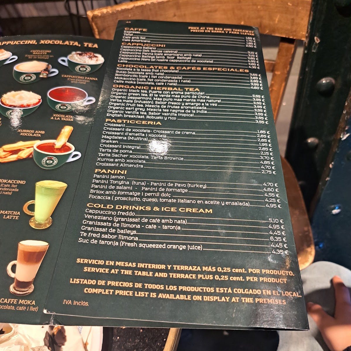 Cappuccino Photo Menu 6