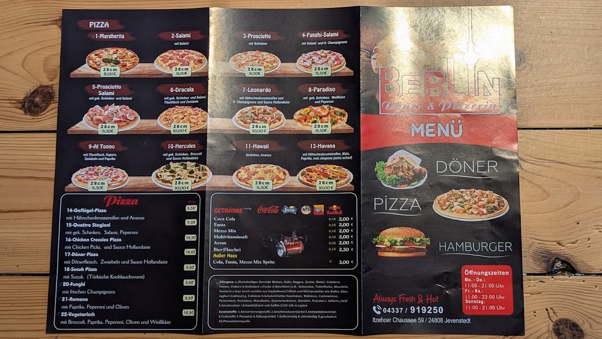Berlin Döner Photo Menu 4