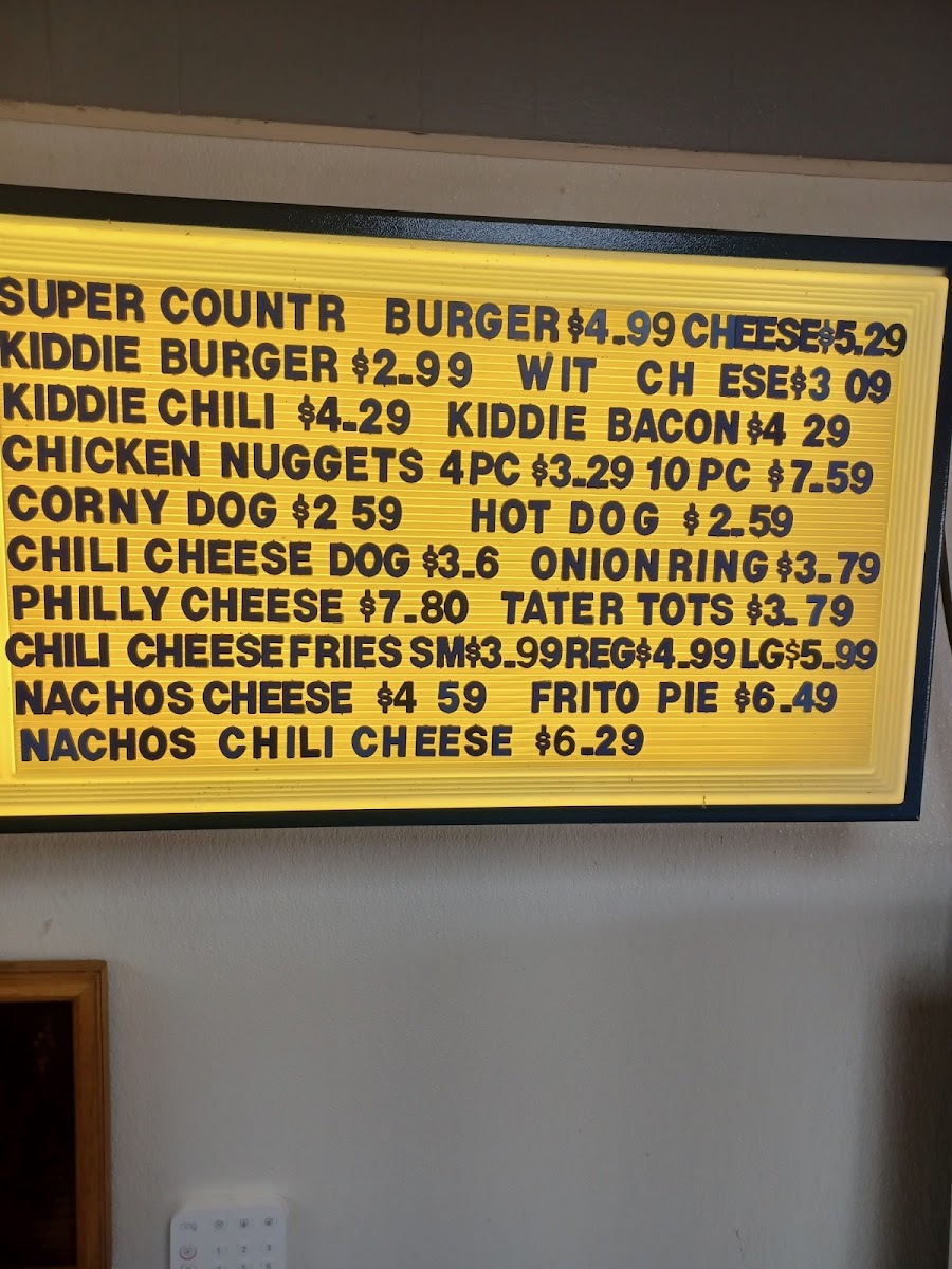 Country Burger Photo Menu 3
