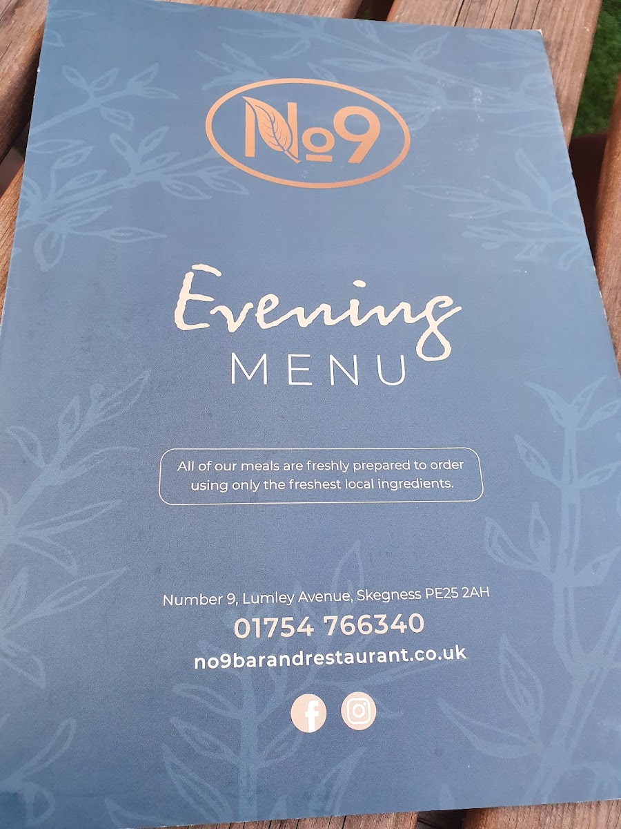 No9 Photo Menu 2