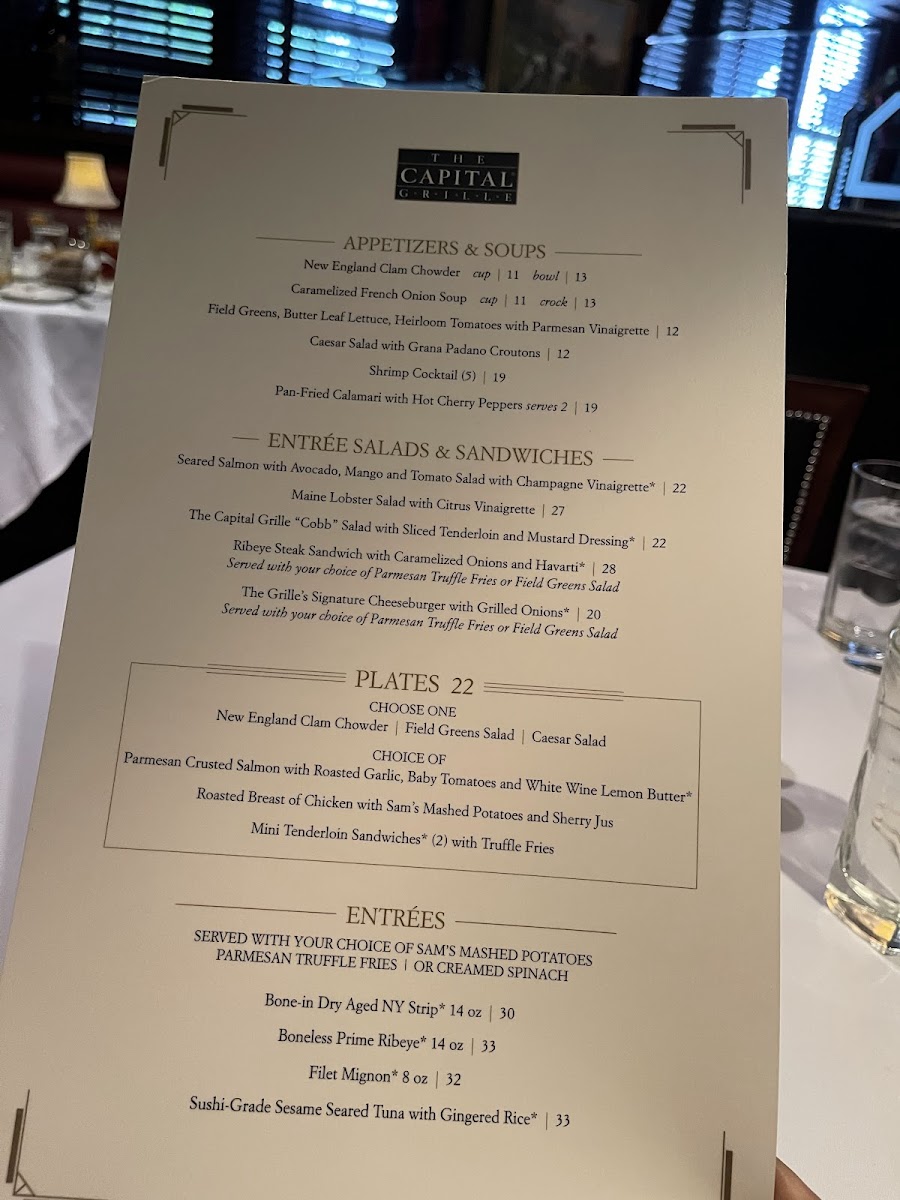 The Capital Grille Photo Menu 6