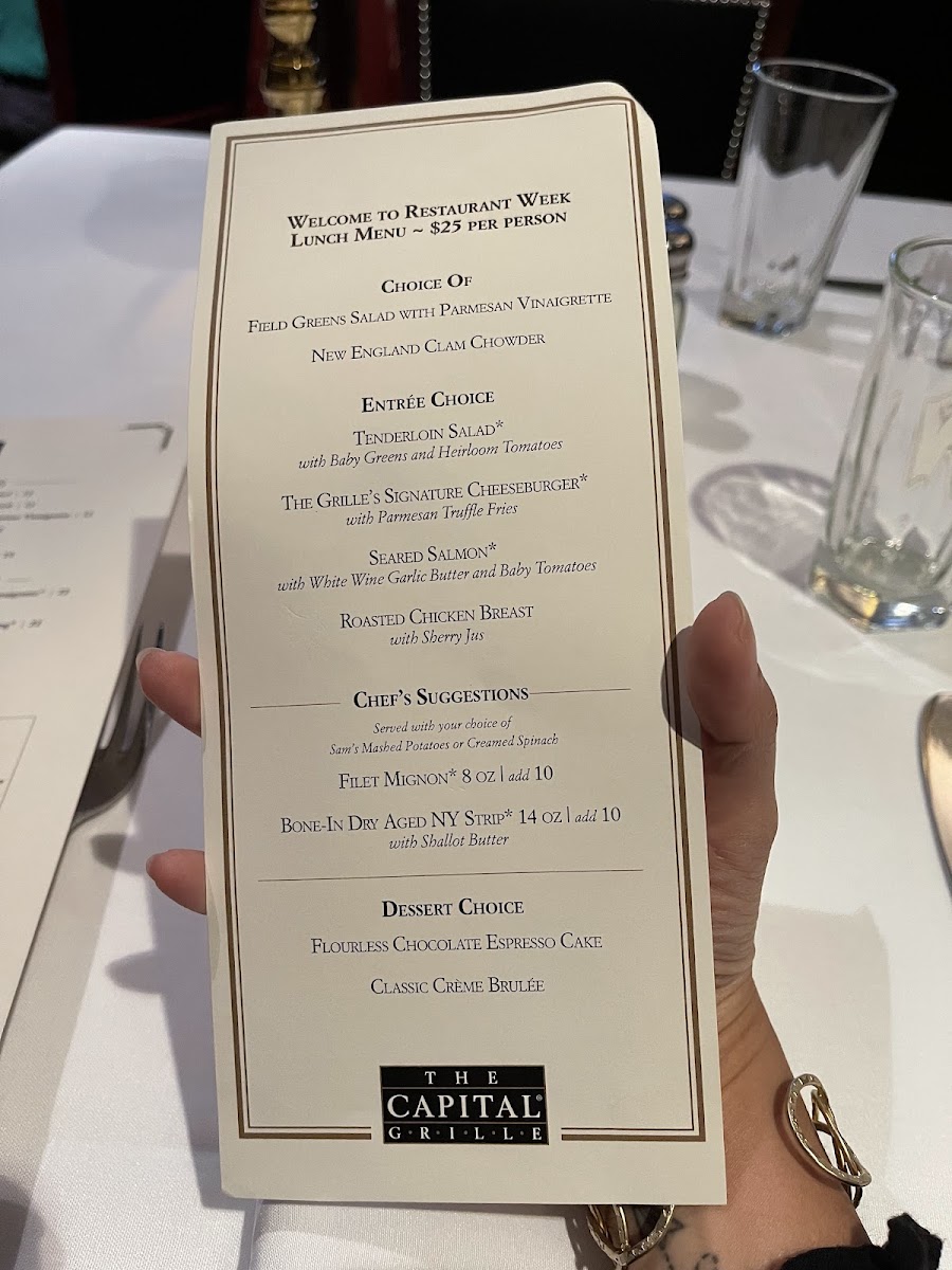 The Capital Grille Photo Menu 7