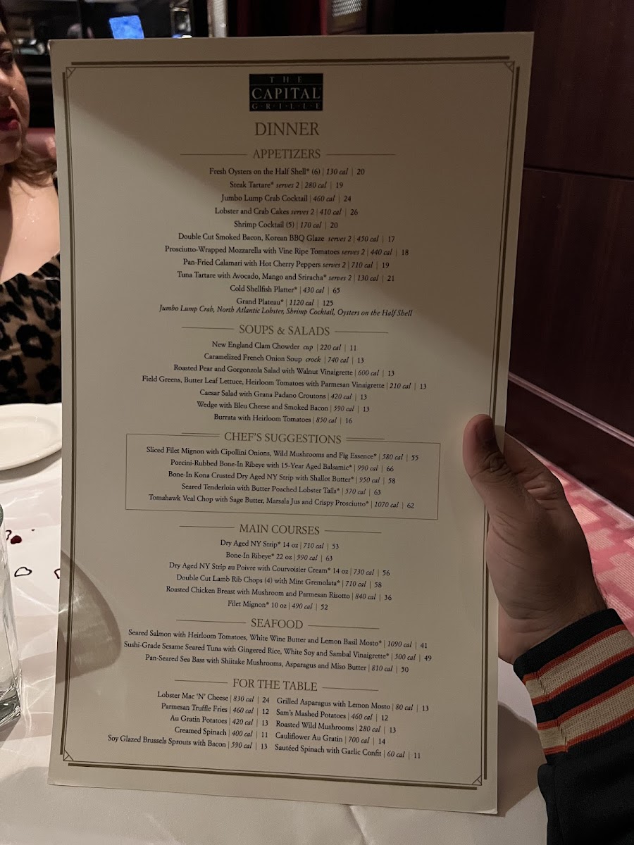 The Capital Grille Photo Menu 8