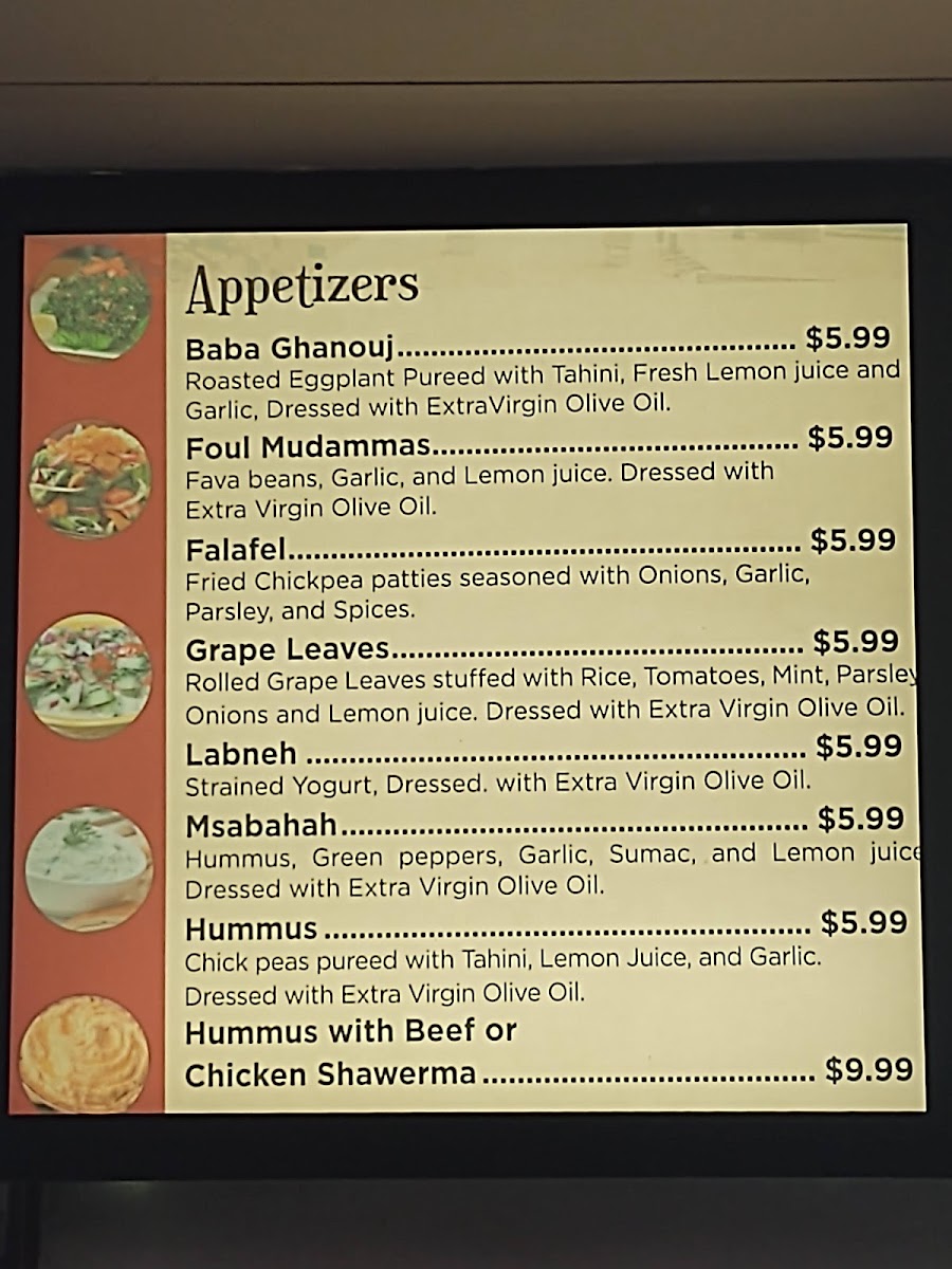 Falafel House Photo Menu 1