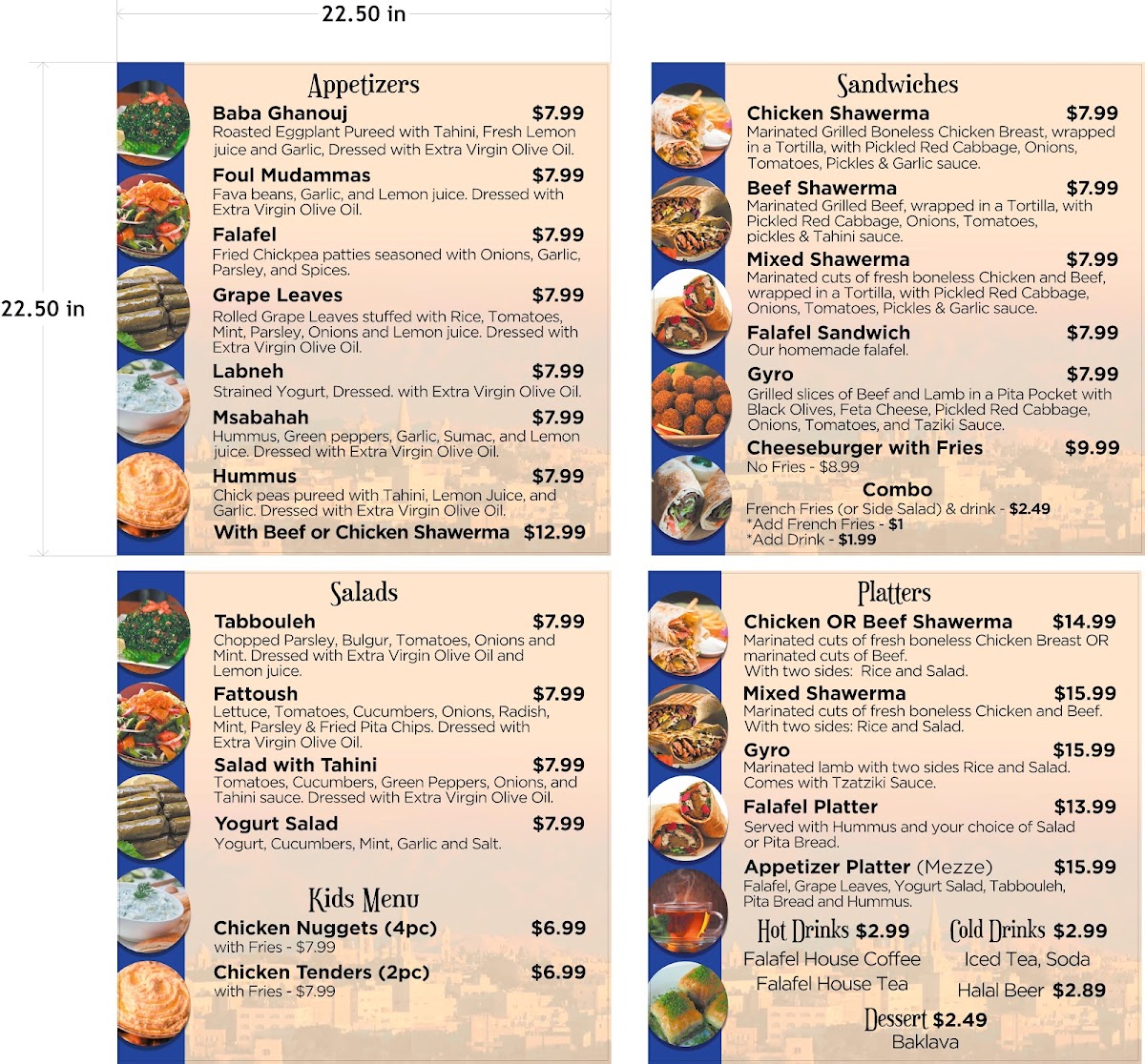 Falafel House Photo Menu 2